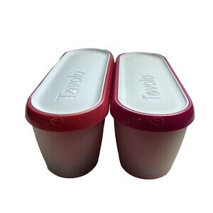 Tovolo Glide-A-Scoop Non Slip Base Insulated Ice Cream Tub 1.5 Qt Lot of 2